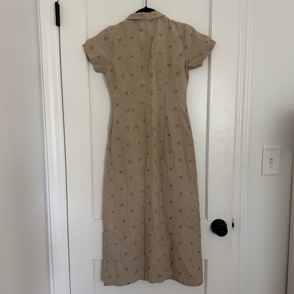 Vintage Cottagecore 100% Linen Carol Anderson dress - Picture 3 of 6